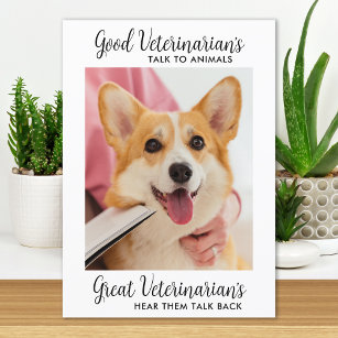 Carte De Remerciements Grand Vétérinaire Personnalisée Photo de chien de 