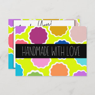 Carte De Remerciements Gratitude rayonnante : Vibrance artisanale