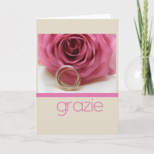 Carte De Remerciements Grazie La Sposa di Sabbia Wedding