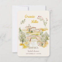Grazie Mille Aquarelle Campagne Toscane