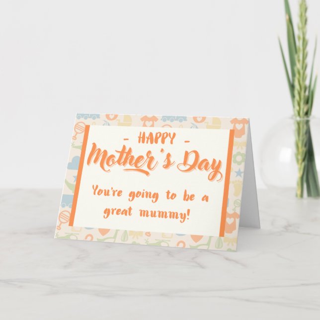 Carte De Remerciements Great Mummy-To-Be Mother's Day (Devant)