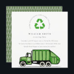 Carte De Remerciements Green Garbage Truck Kids N'importe quel âge Annive<br><div class="desc">A Fun Cute Boys GARBAGE TRUCK THEME BANTHDAY Collection.- c'est une Elégante Simple Minimal sketchy Illustration de camion à ordures vert, parfait pour votre fête d'anniversaire. Il est très facile de customiser, avec vos données personnelles. Si vous avez besoin d'un autre produit correspondant ou de la personnalisation, veuillez envoyer un...</div>