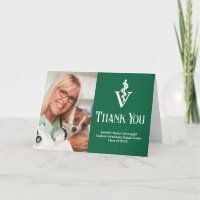 Green Veterinary School Graduation Photo personnal