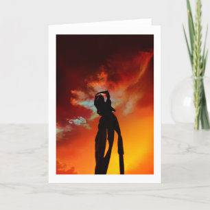 Carte De Remerciements GUAM Two Lovers Point Sunset