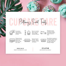 Guide d'instructions pour les soins Cupcake Rose e