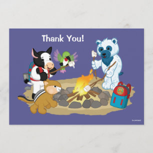 Carte De Remerciements Guimauves de feu de camp de Webkinz