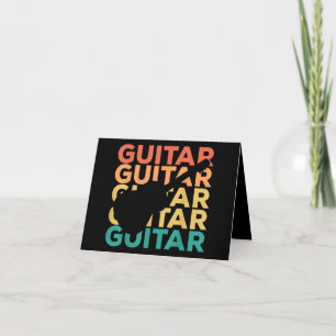 Carte De Remerciements Guitar Acoustic Guitar Guitarists