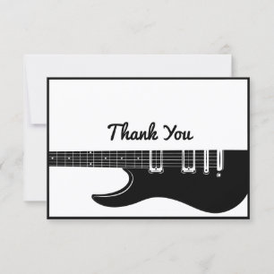 Carte De Remerciements Guitare