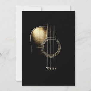 Carte De Remerciements Guitare acoustique Lite