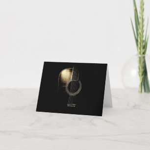 Carte De Remerciements Guitare acoustique Lite