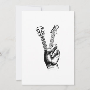 Carte De Remerciements Guitare Lover   Ajouter Hi Guitar Cadeau