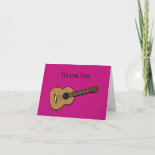 Carte De Remerciements Guitarre Cartoon Personnaliser