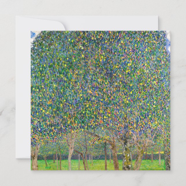 Carte De Remerciements Gustav Klimt - Arbre à poires (Devant)