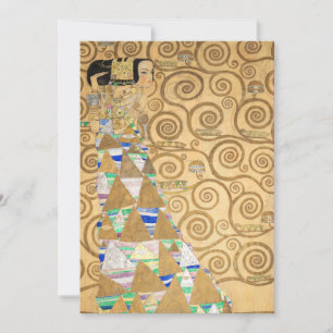 Carte De Remerciements Gustav Klimt - Attente, Stoclet Frieze