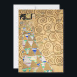 Carte De Remerciements Gustav Klimt - Attente, Stoclet Frieze<br><div class="desc">L'Arbre de Vie,  Frise Stoclet,  Attente - Gustav Klimt,  Carton,  1909</div>