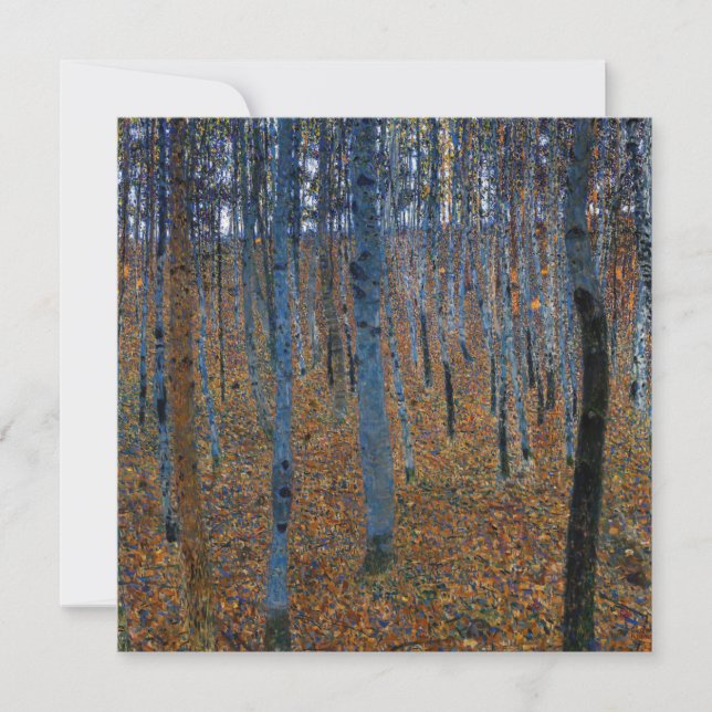 Carte De Remerciements Gustav Klimt - Beech Grove I (Devant)