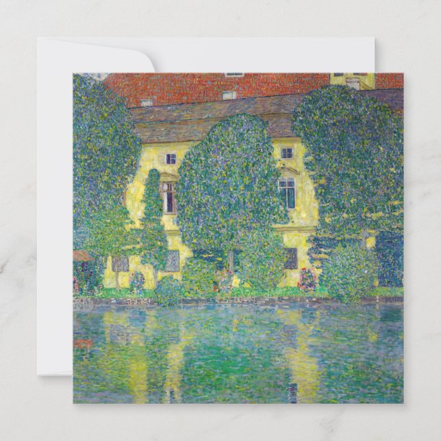 Carte De Remerciements Gustav Klimt - Château Kammer am Attersee III (Devant)