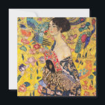 Carte De Remerciements Gustav Klimt - Dame avec ventilateur<br><div class="desc">Dame avec ventilateur - Gustav Klimt,  Huile sur toile,  1917-1918</div>