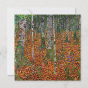 Carte De Remerciements Gustav Klimt - Forêt de bouleaux
