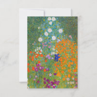 Gustav Klimt - Jardin de fleurs