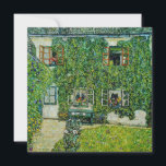 Carte De Remerciements Gustav Klimt - La Maison de Guardaboschi<br><div class="desc">Maison de Guardaboschi / Maison à Weissenbach du lac Attersee - Gustav Klimt,  Huile sur toile,  1912</div>