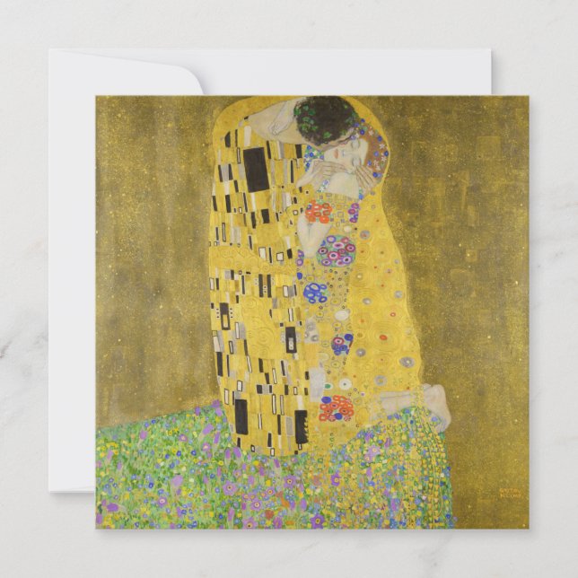 Carte De Remerciements Gustav Klimt - Le baiser (Devant)