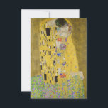 Carte De Remerciements Gustav Klimt - Le baiser<br><div class="desc">The Kiss / Der Kuss - Gustav Klimt en 1907-1908</div>