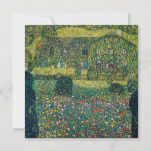 Carte De Remerciements Gustav Klimt - Maison de campagne près de l'Atters