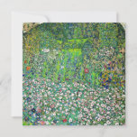 Carte De Remerciements Gustav Klimt - Paysage horticole et sommet d'une c<br><div class="desc">Paysage horticole à sommet de colline - Gustav Klimt,  Huile sur toile,  1916</div>