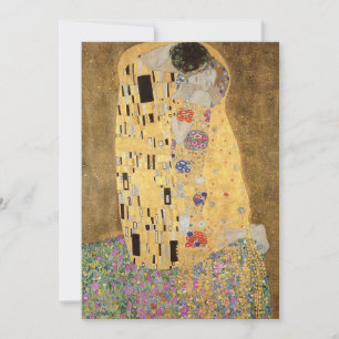 Carte De Remerciements Gustav Klimt   The Kiss, 1907-08