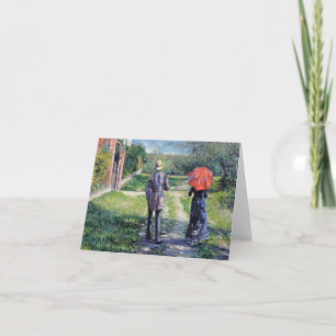 Carte De Remerciements Gustave Caillebotte - Le chemin vers le haut