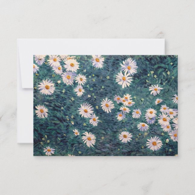 Carte De Remerciements Gustave Caillebotte - Lit de marguerites, détails (Devant)