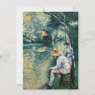 Carte De Remerciements Gustave Caillebotte - Pêche à la ligne