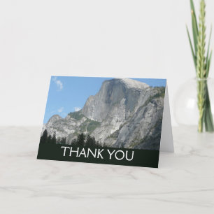 Carte De Remerciements Half Dome vu de côté dans le parc national de Yose