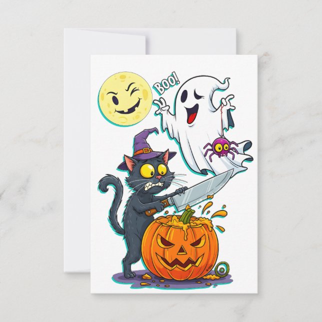 Carte De Remerciements halloween (Devant)