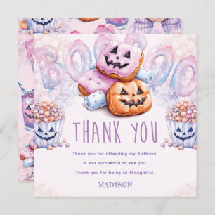 Carte De Remerciements Halloween Anniversaire Dormir