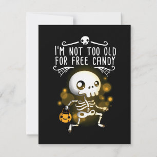 Carte De Remerciements Halloween Je Ne Suis Pas Trop Vieille