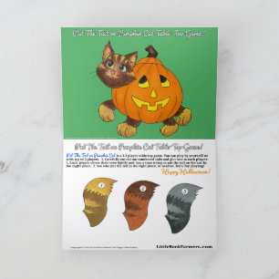 Carte De Remerciements Halloween Pin The Tail Game Greeting Card