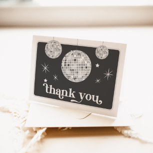 Carte De Remerciements Halloween Retro Disco Spiders & Disco Ball Mariage