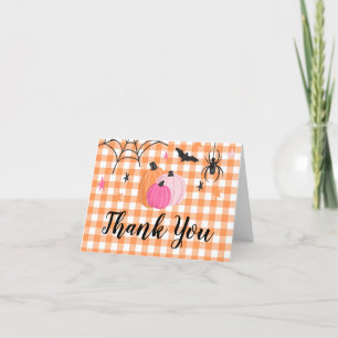 Carte De Remerciements Halloween Spooktacular Fille Anniversaire Rose Cit