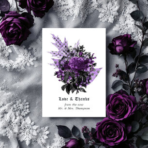 Carte De Remerciements Halloween Vintage Shabby Floral Mariage Photo