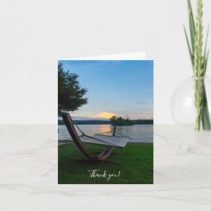 Carte de remerciements Hammock pittoresque
