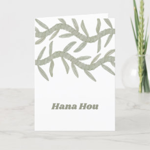 Carte De Remerciements Hana Hou