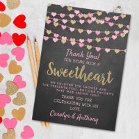 Hanging Love Hearts Petit Baby shower amoureux