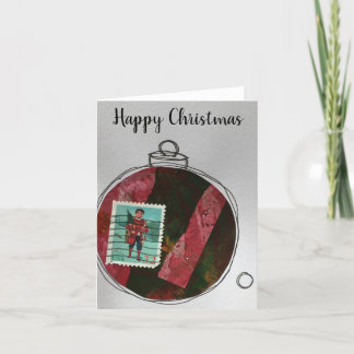 Carte De Remerciements Happy Christmas Card - hand drawn ornament 2020-5