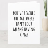 "Happy Hour" Signifie Nap Time - Drôle Retraite