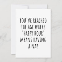 "Happy Hour" Signifie Nap Time - Drôle Retraite