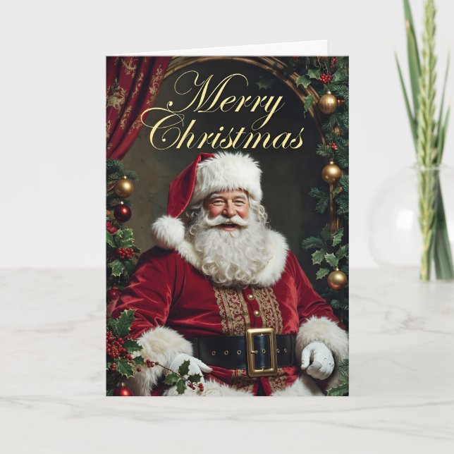 Carte De Remerciements Happy Santa Christmas Card (Devant)