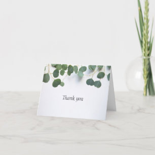 Carte De Remerciements Haut mariage feuille de l'Eucalyptus