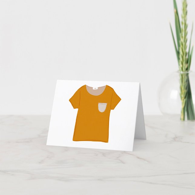 Carte De Remerciements Haut minimaliste jaune moutarde (Créateur téléchargé)